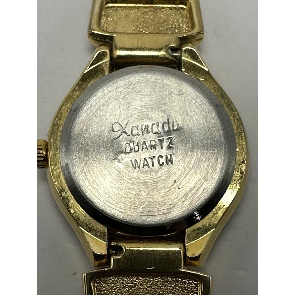 Xanadu Ladies Watch White Crystals New Battery 24MM 7.25